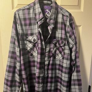 Dixxon Amethyst Flannel Purple/Gray/Black